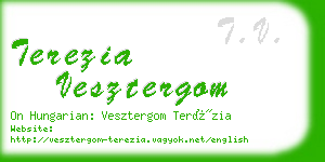 terezia vesztergom business card